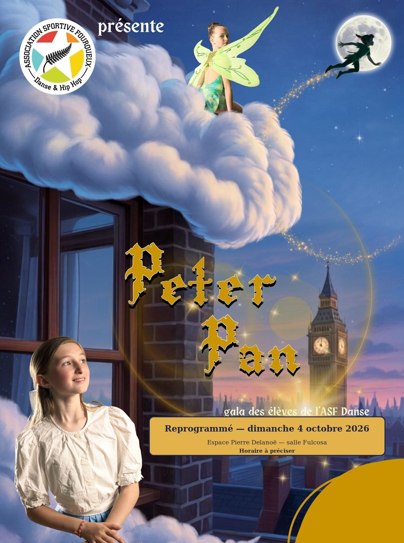 Gala Peter Pan — reprogrammé le 4 octobre