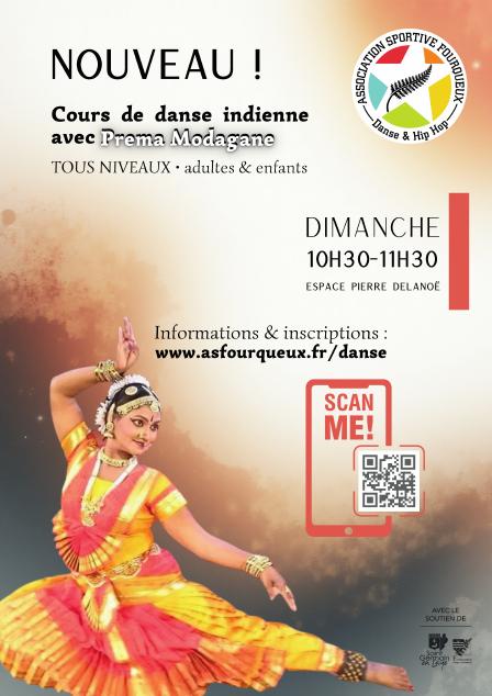 Affiche – Cours de danse indienne